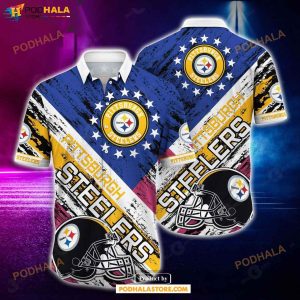 NFL Hawaiian Shirt Pittsburgh Steelers And Tshirt Rugby Helmet