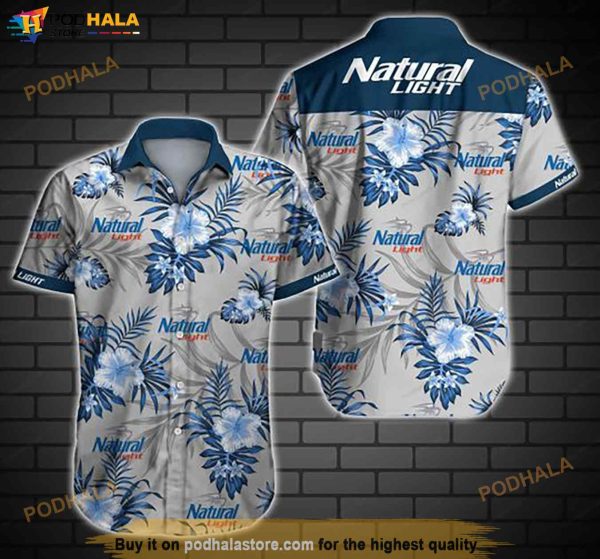 Natural Light Funny Hawaiian Shirt