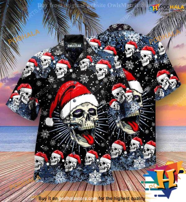 Naughty Skull Xmas Hawaiian Shirt