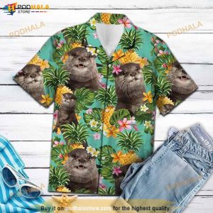 Otter Fruit Funny Hawaiian Shirt