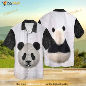 Panda Face Funny Hawaiian Shirt