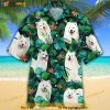 Papillon Dog Lovers Tropical Leaves Funny Hawaiian Shirt