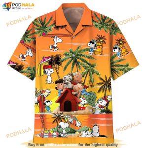 Peanuts Charlie Brown And Snoopy 2 Print Funny Hawaiian Shirt