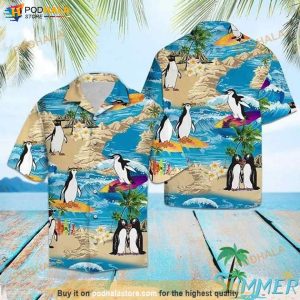 Penguin Lover Funny Hawaiian Shirt