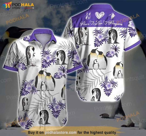 Penguins Lovers Funny Hawaiian Shirt