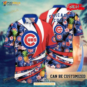 Personalized Chicago Cubs MLB Flower Pineapple Summer Baseball Hawaiian Shirt