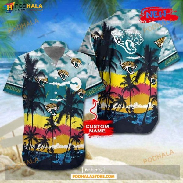 Personalized Jacksonville Jaguars NFL Gift For Fan Personalized Hawaiian Shirt