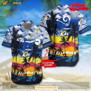 Personalized Los Angeles Rams NFL Gift For Fan Personalized Hawaiian Shirt