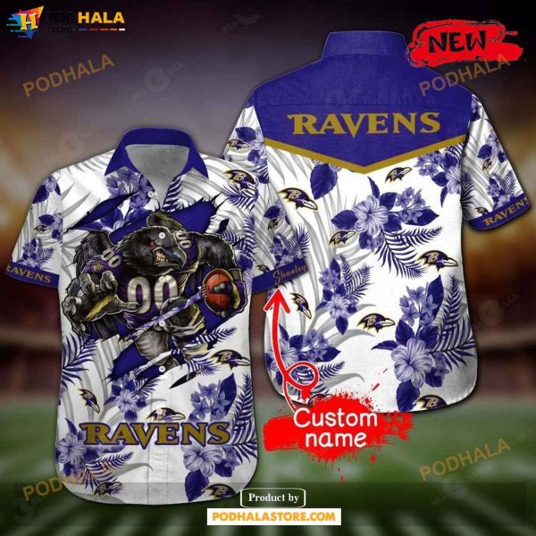 Personalized NFL Baltimore Ravens Gift For Fan Hawaiian Shirt