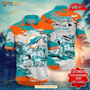 Personalized NFL Miami Dolphins Hot Summer Collection Hawaiian Shirt