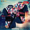 Personalized Name New England Patriots NFL Flower Mix Black Summer Football Hawaiian Shirt