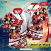 Personalized Name Tampa Bay Buccaneers NFL Flower Pineapple Summer Football Hawaiian Shirt