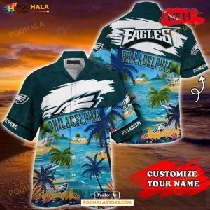 Personalized Philadelphia Eagles NFL Summer Hawaiian Shirt