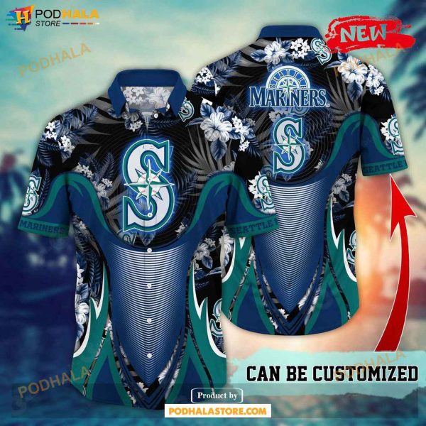 Personalized Seattle Mariners MLB Flower Summer Baseball Hawaiian Shirt