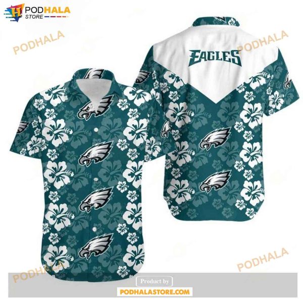 Philadelphia Eagles Flowers Hawaii Shirts Summer Collection