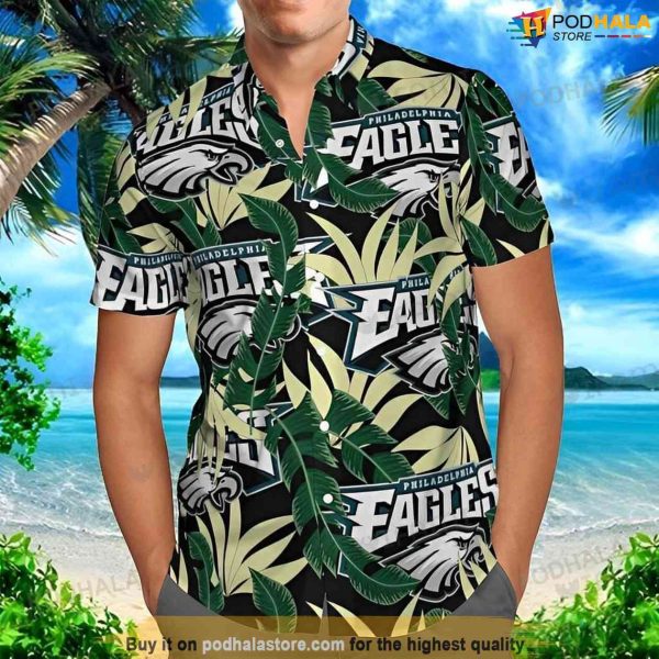 Philadelphia Eagles Hawaiian Shirt Banana Leaf Beach Vacaition Gift For Fans