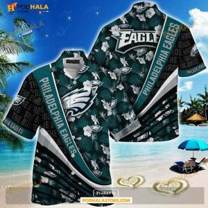 Philadelphia Eagles NFL Summer Hawaiian Shirt With Tropical Flower Pattern