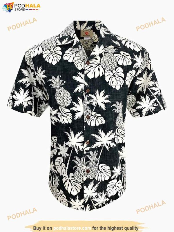 Pineapple Leaf Print Made In Funny Hawaiian Shirt