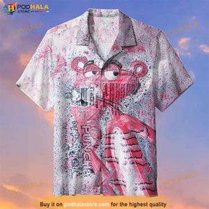 Pink Panther Fans Vintage Summer Beach Funny Hawaiian Shirt