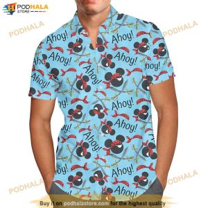 Pirate Mickey Ahoy Movies Disney Funny Hawaiian Shirt