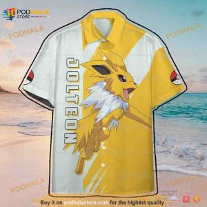 Pokemon Jolteon Funny 3D Hawaiian Shirt