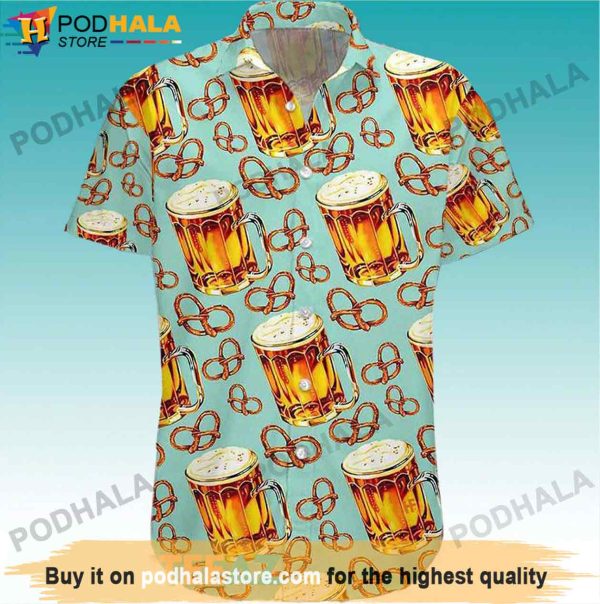 Pretzel and Beer Hawaiian Shirt