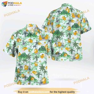 Psyduck Hawaiian Shirt 3D