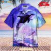 Purple Whale Design For Summer Hawaiian Shirt