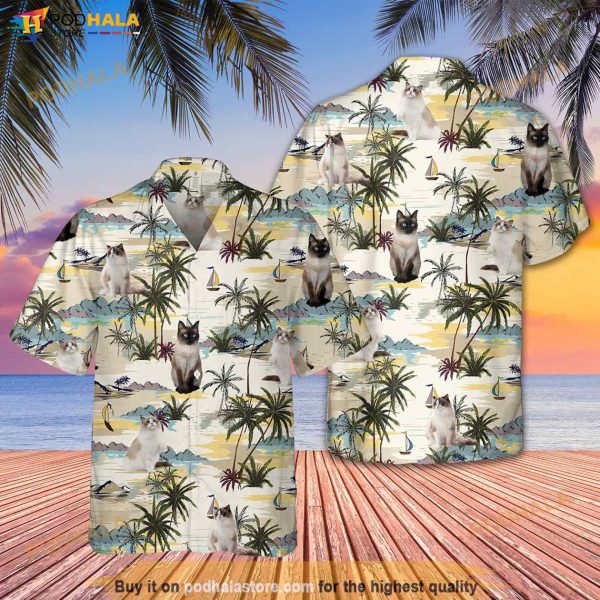 Ragdoll Cat Hawaii Family Hawaiian Shirt