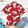 Red Dragon Pattern Short Hawaiian Shirt Gift For Dragons Lover