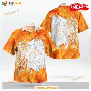 Regular And Alolan Ninetales Tribal Design Hawaiian Shirt for Women Men