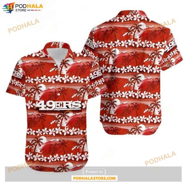 San Francisco 49ers Coconut Trees NFL Gift For Fan Hawaii Shirt