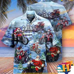 Santa Biker Holiday Spirit Shirt