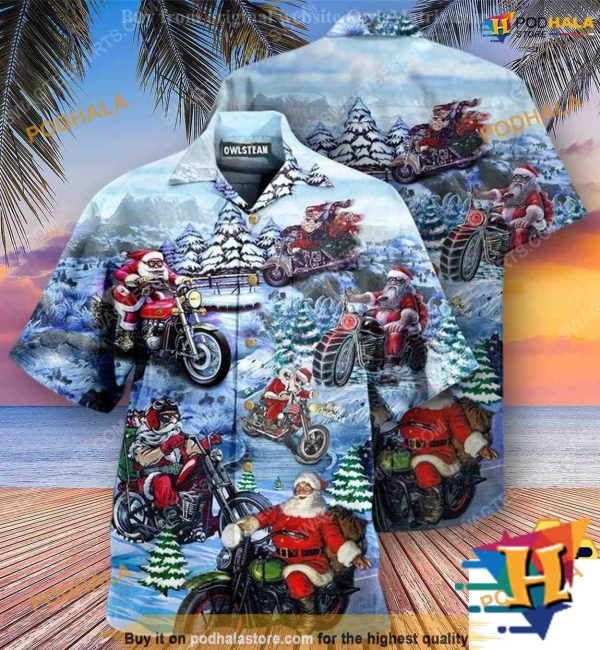 Santa Biker Holiday Spirit Shirt