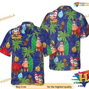 Santa Claus Hawaiian Celebration Shirt