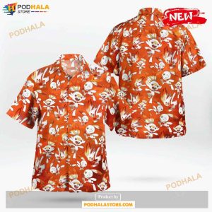 Scorbunny Pattern Ver 1 Design Hawaiian Shirt