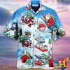 Shark Themed Xmas Hawaiian Shirt