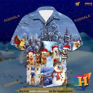 Shiba Inu Merry Aloha Shirt