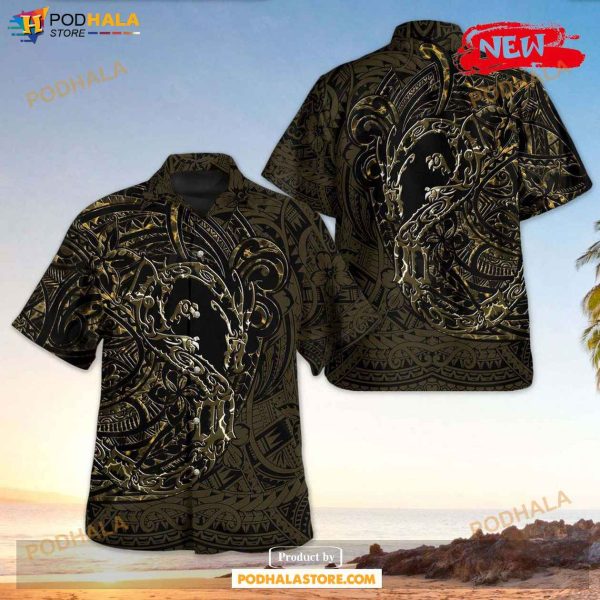 Shiny Rayquaza Polynesian Design Hawaiian Shirt