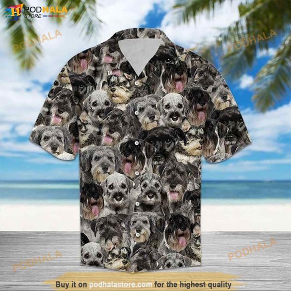 Snauzcher Dogs Hawaiian Shirt