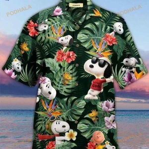 Snoopy And Charlie Brown With Summer Funny Hawaiian Shirt