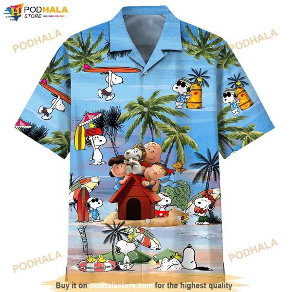 Snoopy And Friend With Summer Hawaiian Shirt