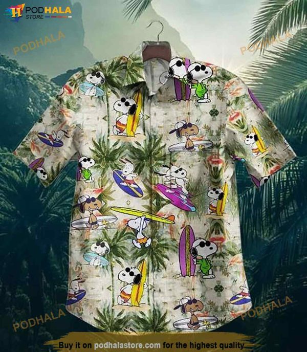 Snoopy Surfing Hawaiian Shirt