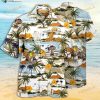 Snoopy Tan Surfing Beach Hawaiian Shirt