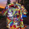 Snoopy Tie Dye Pattern Cartoon Peanuts Hawaiian Shirt