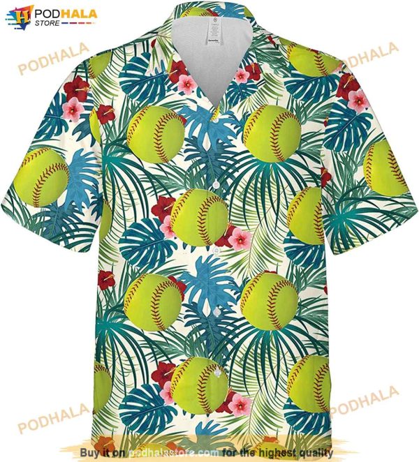 Softball Summer Hawaiian Shirt