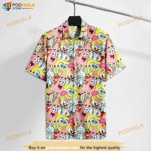 Squarepants Sponge And Friends Hawaiian Shirt