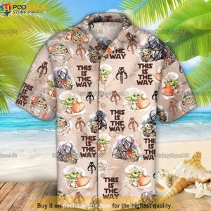 Star Wars Baby Yoda And Darth Vader Hawaiian Shirt