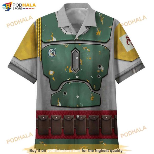 Star Wars Boba Fett Cosplay Hawaiian Shirt