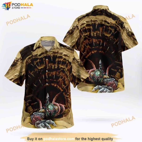 Star Wars Boba Fett Sarlacc Hawaiian Shirt